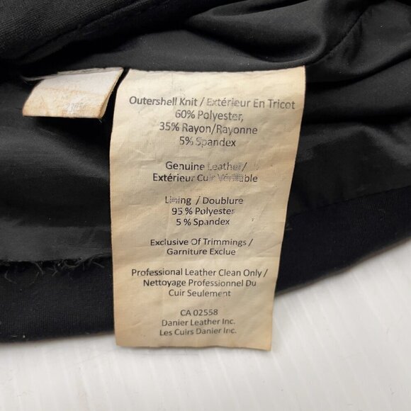 DANIER Office Stretch Pencil Back Slit Black MIDI Below Knees Pockets Skirt sz 4 - Picture 9 of 9